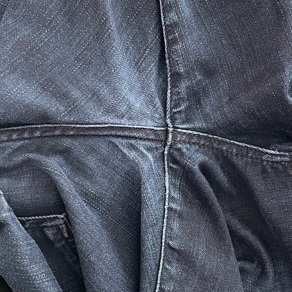 7 For All Mankind The Straight Jeans Mens Size 32 Dark Blue Mid Rise - Picture 3 of 11